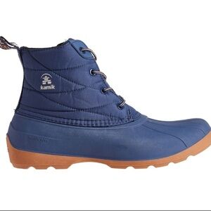 Kamik Blue and Brown Winter & Rain Boots
